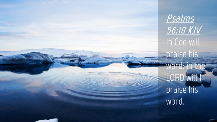 Picture 04 - Psalms 56:10 KJV Desktop Wallpaper - In God will I praise his word: in the LORD will I - Desktop Bible Verse Wallpaper