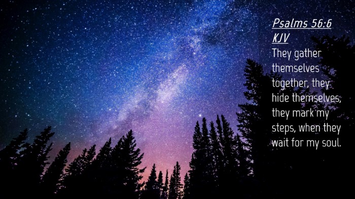Picture 04 - Psalms 56:6 KJV Desktop Wallpaper - They gather themselves together, they hide - Desktop Bible Verse Wallpaper