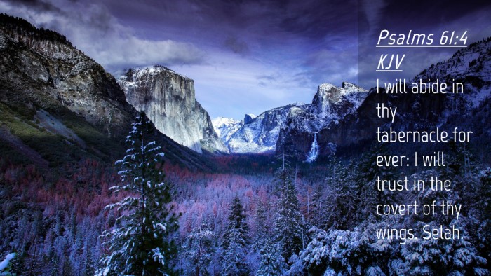 Picture 04 - Psalms 61:4 KJV Desktop Wallpaper - I will abide in thy tabernacle for ever: I will - Desktop Bible Verse Wallpaper