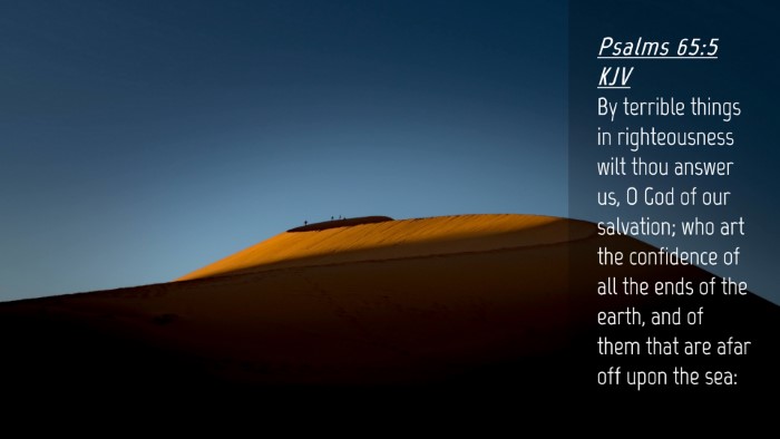 Picture 04 - Psalms 65:5 KJV Desktop Wallpaper - By terrible things in righteousness wilt thou - Desktop Bible Verse Wallpaper