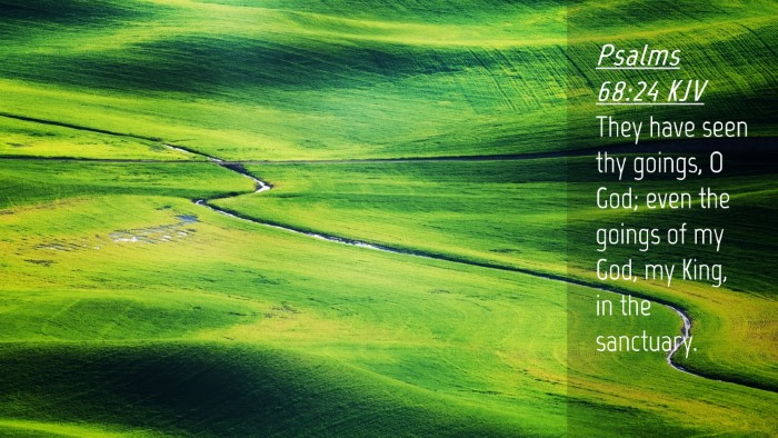 Picture 04 - Psalms 68:24 KJV Desktop Wallpaper - They have seen thy goings, O God; even the goings - Desktop Bible Verse Wallpaper