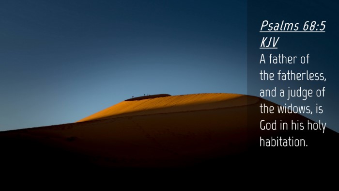 Picture 04 - Psalms 68:5 KJV Desktop Wallpaper - A father of the fatherless, and a judge of the - Desktop Bible Verse Wallpaper