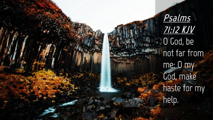 Picture 04 - Psalms 71:12 KJV Desktop Wallpaper - O God, be not far from me: O my God, make haste - Desktop Bible Verse Wallpaper