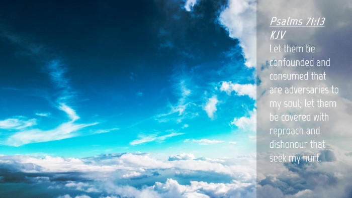 Picture 04 - Psalms 71:13 KJV Desktop Wallpaper - Let them be confounded and consumed that are - Desktop Bible Verse Wallpaper