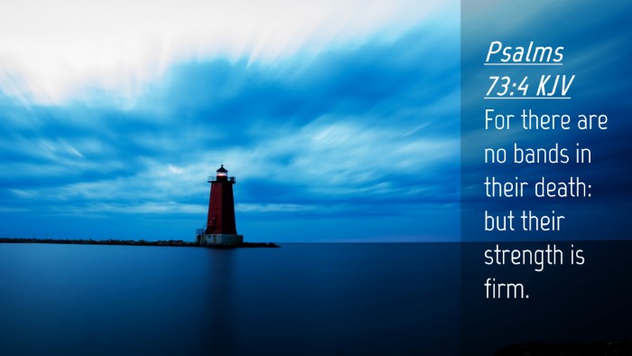 Picture 04 - Psalms 73:4 KJV Desktop Wallpaper - For there are no bands in their death: but their - Desktop Bible Verse Wallpaper