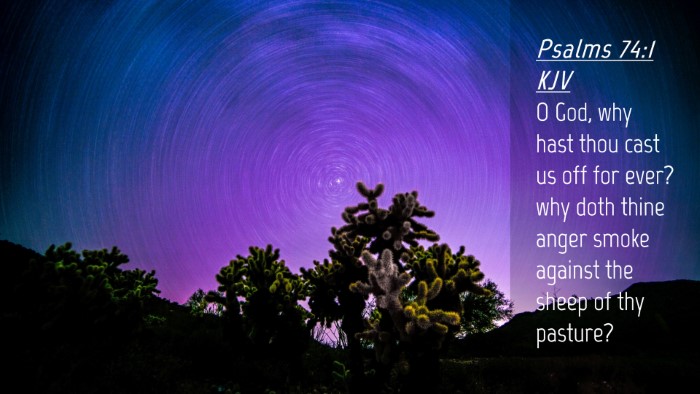 Picture 04 - Psalms 74:1 KJV Desktop Wallpaper - O God, why hast thou cast us off for ever? why - Desktop Bible Verse Wallpaper