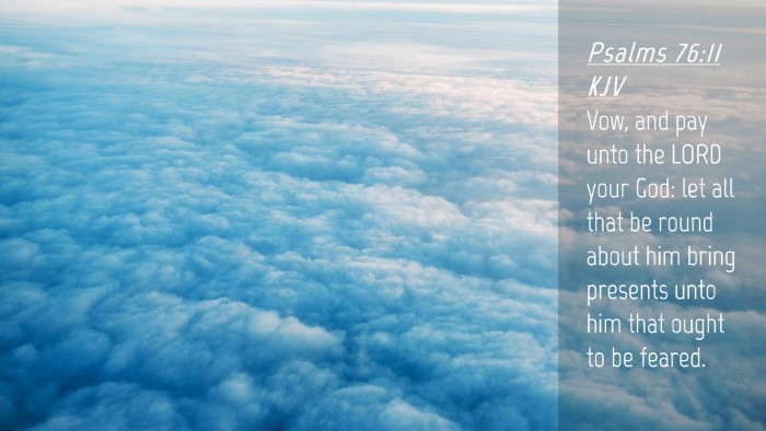 Picture 04 - Psalms 76:11 KJV Desktop Wallpaper - Vow, and pay unto the LORD your God: let all that - Desktop Bible Verse Wallpaper