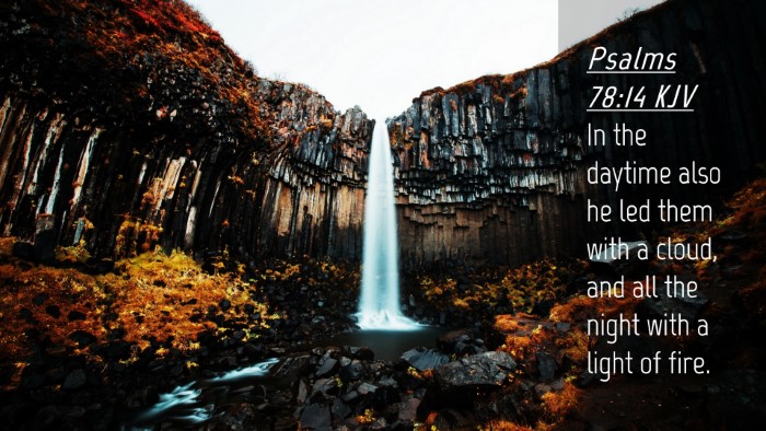 Picture 04 - Psalms 78:14 KJV Desktop Wallpaper - In the daytime also he led them with a cloud, and - Desktop Bible Verse Wallpaper
