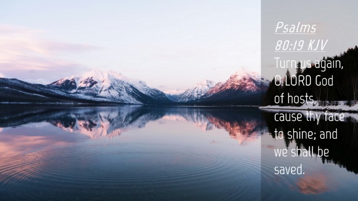 Picture 04 - Psalms 80:19 KJV Desktop Wallpaper - Turn us again, O LORD God of hosts, cause thy - Desktop Bible Verse Wallpaper