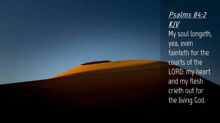 Picture 04 - Psalms 84:2 KJV Desktop Wallpaper - My soul longeth, yea, even fainteth for the - Desktop Bible Verse Wallpaper