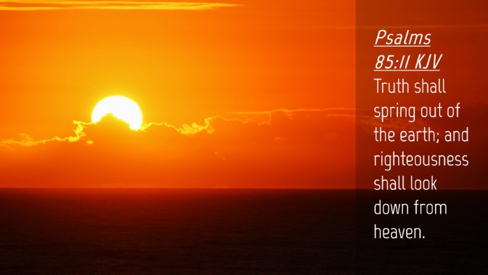 Picture 04 - Psalms 85:11 KJV Desktop Wallpaper - Truth shall spring out of the earth; and - Desktop Bible Verse Wallpaper