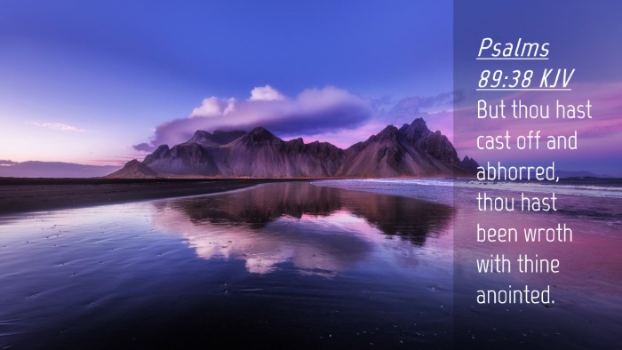 Picture 04 - Psalms 89:38 KJV Desktop Wallpaper - But thou hast cast off and abhorred, thou hast - Desktop Bible Verse Wallpaper
