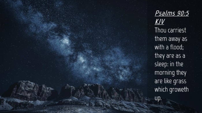 Picture 04 - Psalms 90:5 KJV Desktop Wallpaper - Thou carriest them away as with a flood; they are - Desktop Bible Verse Wallpaper