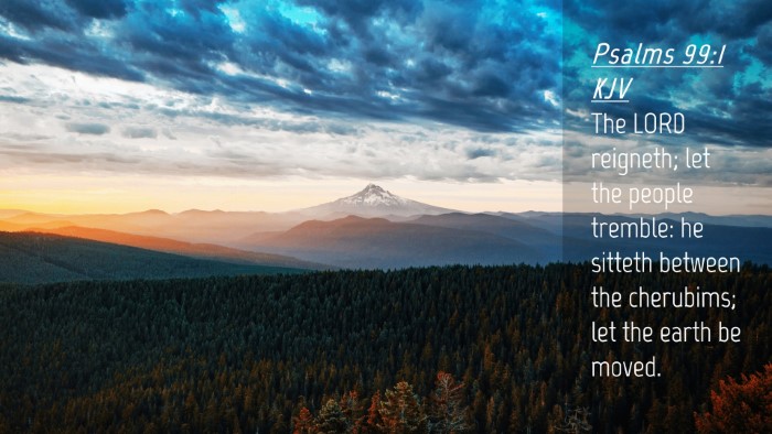 Picture 04 - Psalms 99:1 KJV Desktop Wallpaper - The LORD reigneth; let the people tremble: he - Desktop Bible Verse Wallpaper