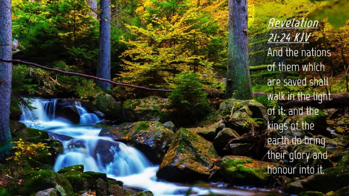 Picture 04 - Revelation 21:24 KJV Desktop Wallpaper - And the nations of them which are saved shall - Desktop Bible Verse Wallpaper