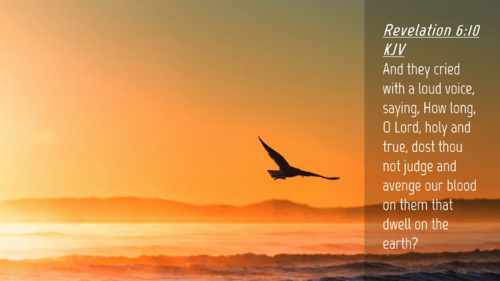Picture 04 - Revelation 6:10 KJV Desktop Wallpaper - And they cried with a loud voice, saying, How - Desktop Bible Verse Wallpaper