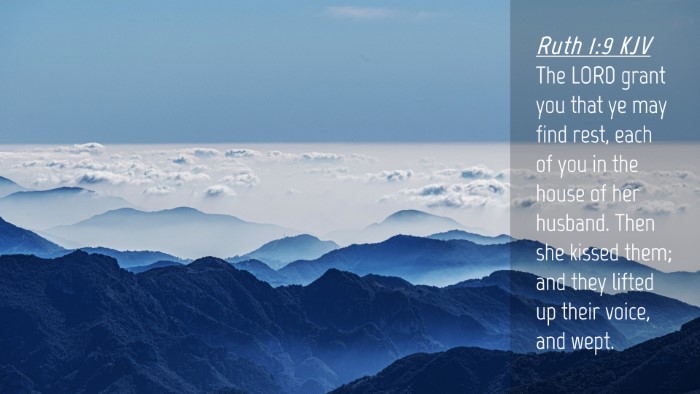 Picture 04 - Ruth 1:9 KJV Desktop Wallpaper - The LORD grant you that ye may find rest, each of - Desktop Bible Verse Wallpaper