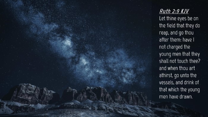 Picture 04 - Ruth 2:9 KJV Desktop Wallpaper - Let thine eyes be on the field that they do reap, - Desktop Bible Verse Wallpaper