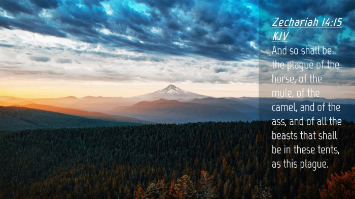 Picture 04 - Zechariah 14:15 KJV Desktop Wallpaper - And so shall be the plague of the horse, of the - Desktop Bible Verse Wallpaper