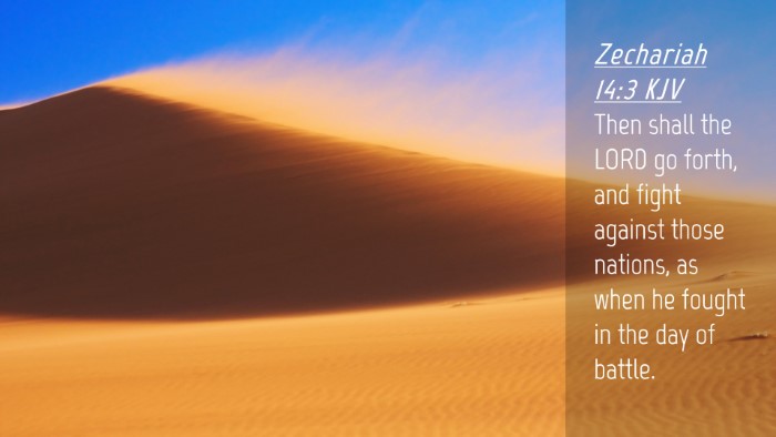 Picture 04 - Zechariah 14:3 KJV Desktop Wallpaper - Then shall the LORD go forth, and fight against - Desktop Bible Verse Wallpaper