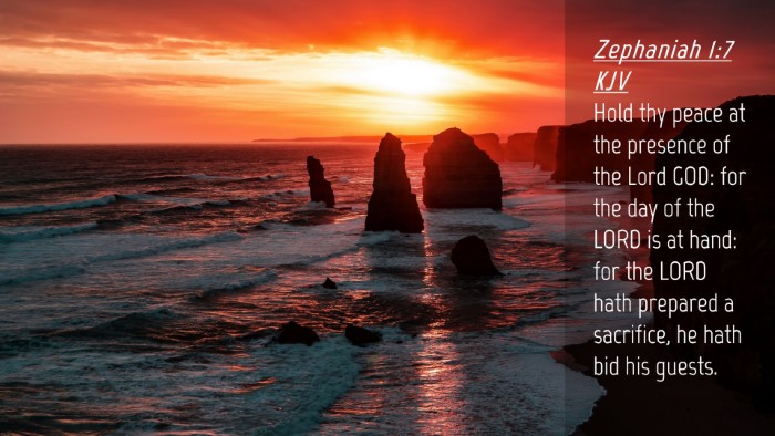 Picture 04 - Zephaniah 1:7 KJV Desktop Wallpaper - Hold thy peace at the presence of the Lord GOD: - Desktop Bible Verse Wallpaper
