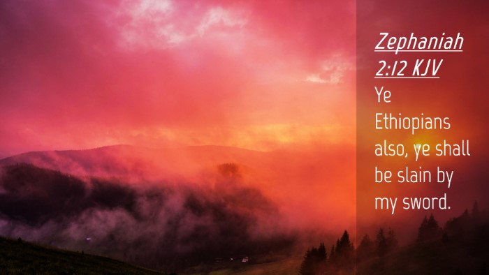 Picture 04 - Zephaniah 2:12 KJV Desktop Wallpaper - Ye Ethiopians also, ye shall be slain by my - Desktop Bible Verse Wallpaper