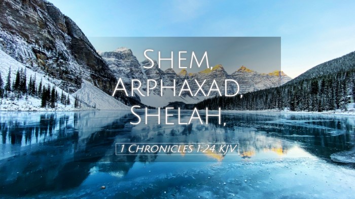 Picture 05 - 1 Chronicles 1:24 KJV Desktop Wallpaper - Shem, Arphaxad, - Desktop Bible Verse Wallpaper