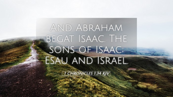 Picture 05 - 1 Chronicles 1:34 KJV Desktop Wallpaper - And Abraham begat Isaac. The sons of Isaac; Esau - Desktop Bible Verse Wallpaper