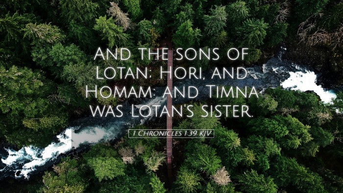 Picture 05 - 1 Chronicles 1:39 KJV Desktop Wallpaper - And the sons of Lotan; Hori, and Homam: and Timna - Desktop Bible Verse Wallpaper