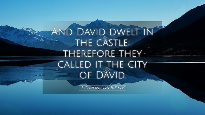 Picture 05 - 1 Chronicles 11:7 KJV Desktop Wallpaper - And David dwelt in the castle; therefore they - Desktop Bible Verse Wallpaper