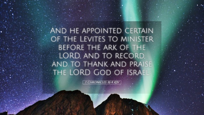 Picture 05 - 1 Chronicles 16:4 KJV Desktop Wallpaper - And he appointed certain of the Levites to - Desktop Bible Verse Wallpaper