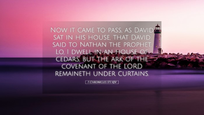Picture 05 - 1 Chronicles 17:1 KJV Desktop Wallpaper - Now it came to pass, as David sat in his house, - Desktop Bible Verse Wallpaper