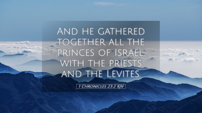 Picture 05 - 1 Chronicles 23:2 KJV Desktop Wallpaper - And he gathered together all the princes of - Desktop Bible Verse Wallpaper