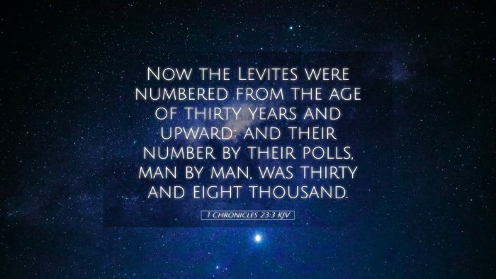 Picture 05 - 1 Chronicles 23:3 KJV Desktop Wallpaper - Now the Levites were numbered from the age of - Desktop Bible Verse Wallpaper