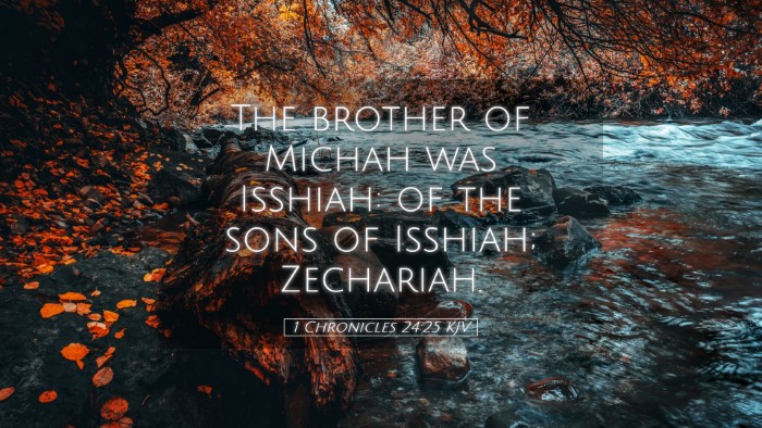 Picture 05 - 1 Chronicles 24:25 KJV Desktop Wallpaper - The brother of Michah was Isshiah: of the sons of - Desktop Bible Verse Wallpaper