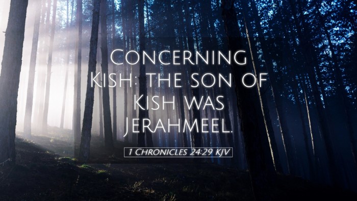 Picture 05 - 1 Chronicles 24:29 KJV Desktop Wallpaper - Concerning Kish: the son of Kish was - Desktop Bible Verse Wallpaper