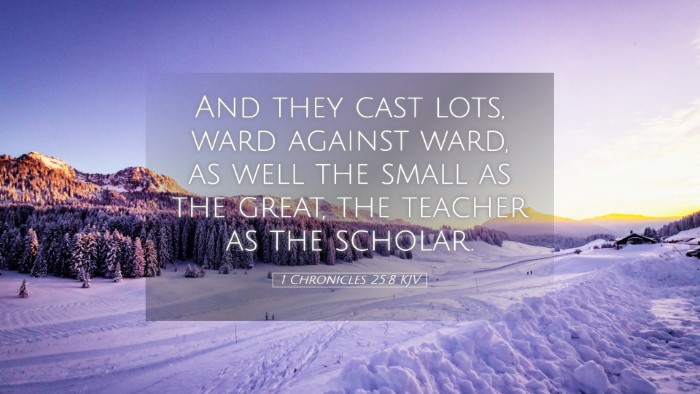 Picture 05 - 1 Chronicles 25:8 KJV Desktop Wallpaper - And they cast lots, ward against ward, as well - Desktop Bible Verse Wallpaper