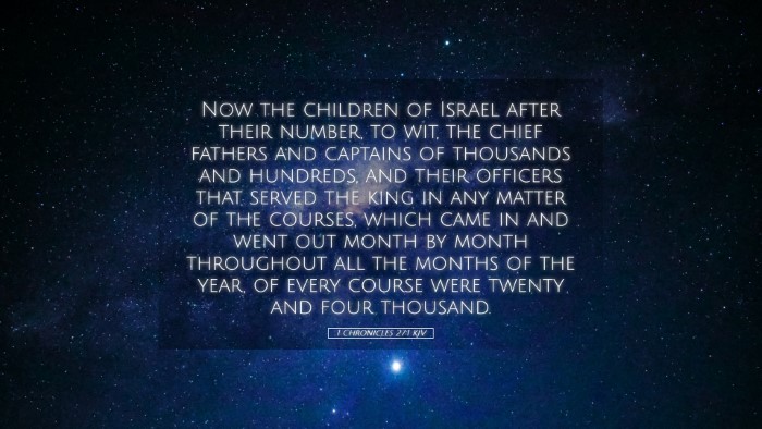Picture 05 - 1 Chronicles 27:1 KJV Desktop Wallpaper - Now the children of Israel after their number, to - Desktop Bible Verse Wallpaper