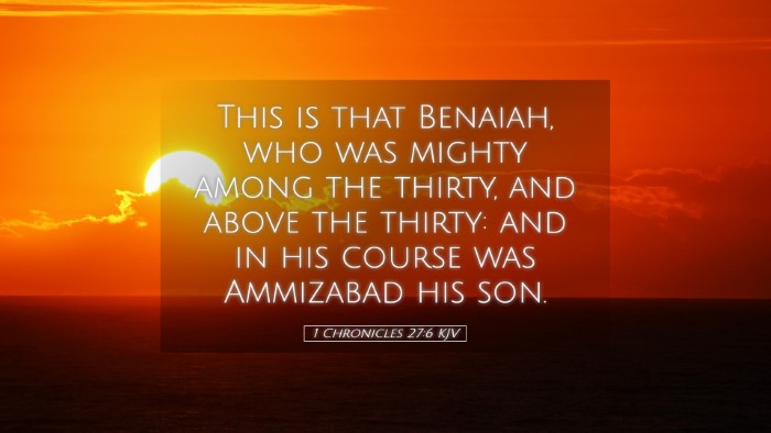 Picture 05 - 1 Chronicles 27:6 KJV Desktop Wallpaper - This is that Benaiah, who was mighty among the - Desktop Bible Verse Wallpaper