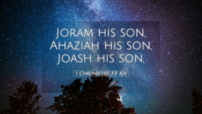 Picture 05 - 1 Chronicles 3:11 KJV Desktop Wallpaper - Joram his son, Ahaziah his son, Joash his - Desktop Bible Verse Wallpaper