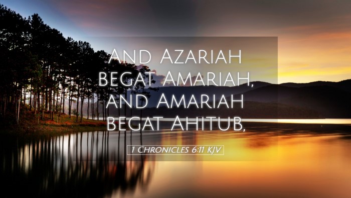 Picture 05 - 1 Chronicles 6:11 KJV Desktop Wallpaper - And Azariah begat Amariah, and Amariah begat - Desktop Bible Verse Wallpaper