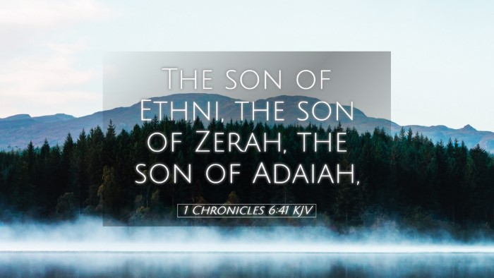 Picture 05 - 1 Chronicles 6:41 KJV Desktop Wallpaper - The son of Ethni, the son of Zerah, the son of - Desktop Bible Verse Wallpaper