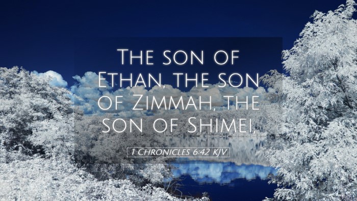Picture 05 - 1 Chronicles 6:42 KJV Desktop Wallpaper - The son of Ethan, the son of Zimmah, the son of - Desktop Bible Verse Wallpaper