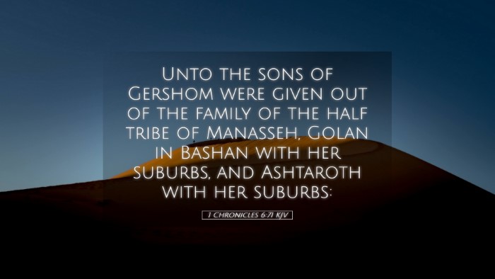 Picture 05 - 1 Chronicles 6:71 KJV Desktop Wallpaper - Unto the sons of Gershom were given out of the - Desktop Bible Verse Wallpaper
