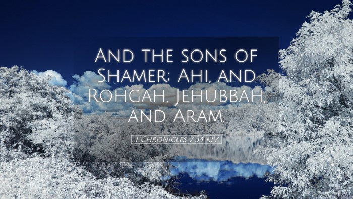 Picture 05 - 1 Chronicles 7:34 KJV Desktop Wallpaper - And the sons of Shamer; Ahi, and Rohgah, - Desktop Bible Verse Wallpaper