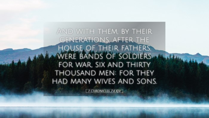 Picture 05 - 1 Chronicles 7:4 KJV Desktop Wallpaper - And with them, by their generations, after the - Desktop Bible Verse Wallpaper