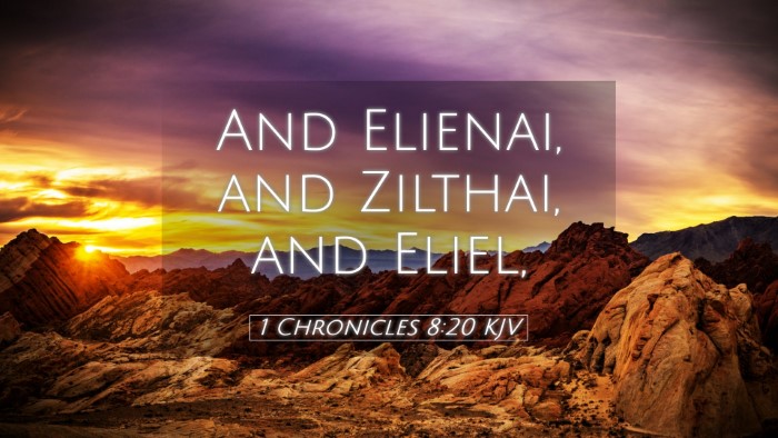 Picture 05 - 1 Chronicles 8:20 KJV Desktop Wallpaper - And Elienai, and Zilthai, and - Desktop Bible Verse Wallpaper