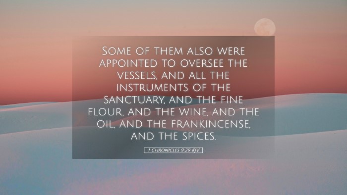 Picture 05 - 1 Chronicles 9:29 KJV Desktop Wallpaper - Some of them also were appointed to oversee the - Desktop Bible Verse Wallpaper