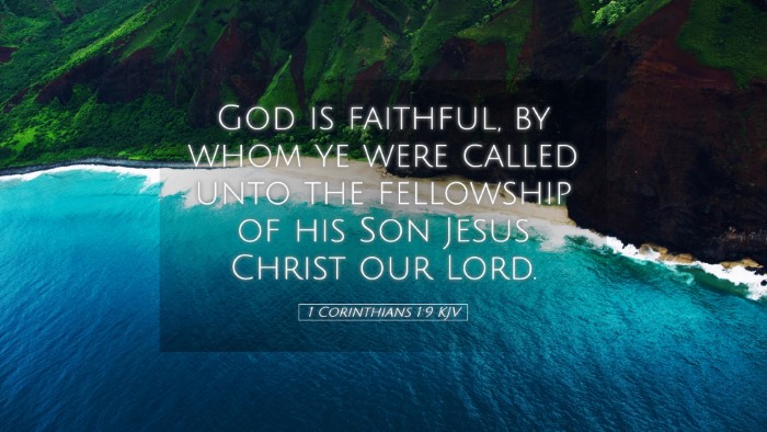 Picture 05 - 1 Corinthians 1:9 KJV Desktop Wallpaper - God is faithful, by whom ye were called unto the - Desktop Bible Verse Wallpaper