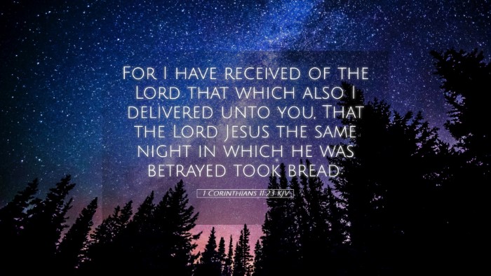Picture 05 - 1 Corinthians 11:23 KJV Desktop Wallpaper - For I have received of the Lord that which also I - Desktop Bible Verse Wallpaper